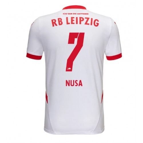 Fotbalové Dres RB Leipzig Antonio Nusa #7 Domácí 2024-25 Krátký Rukáv